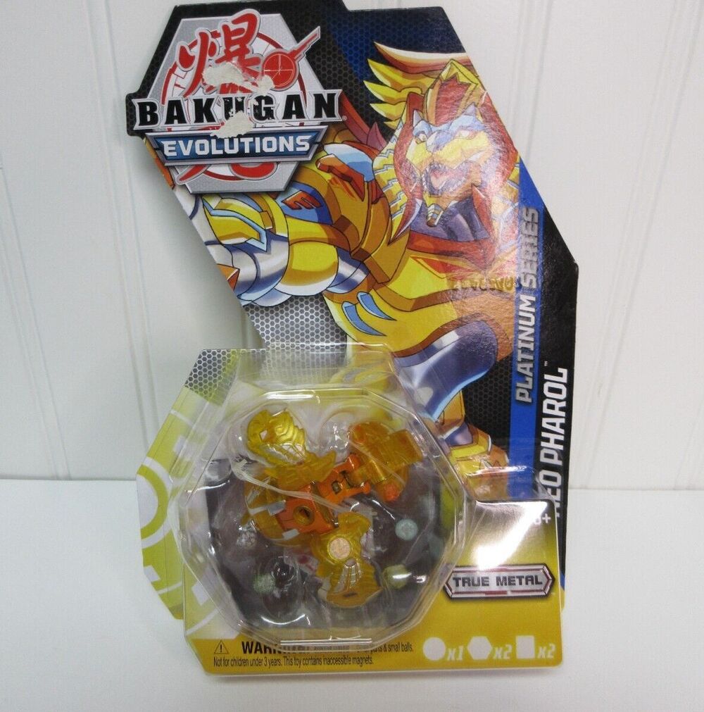 Bakugan Evolutions Platinum Pharol Neo Pharol Yellow Light Up Action Figure New